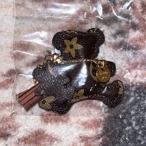 Cute brown teddy bear key chain